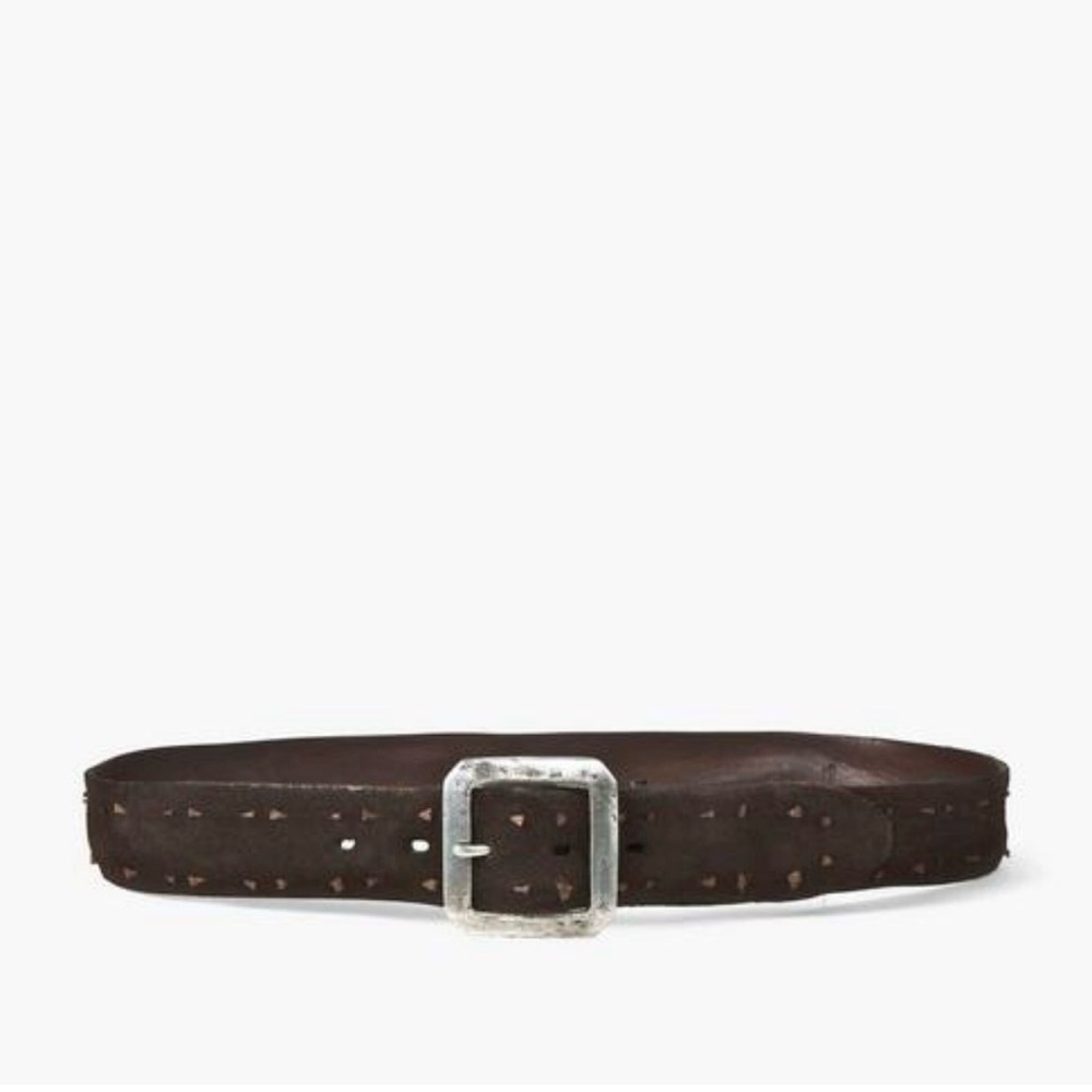 John Varvatos Collection Suede Knot Belt Size: 36 Color brown